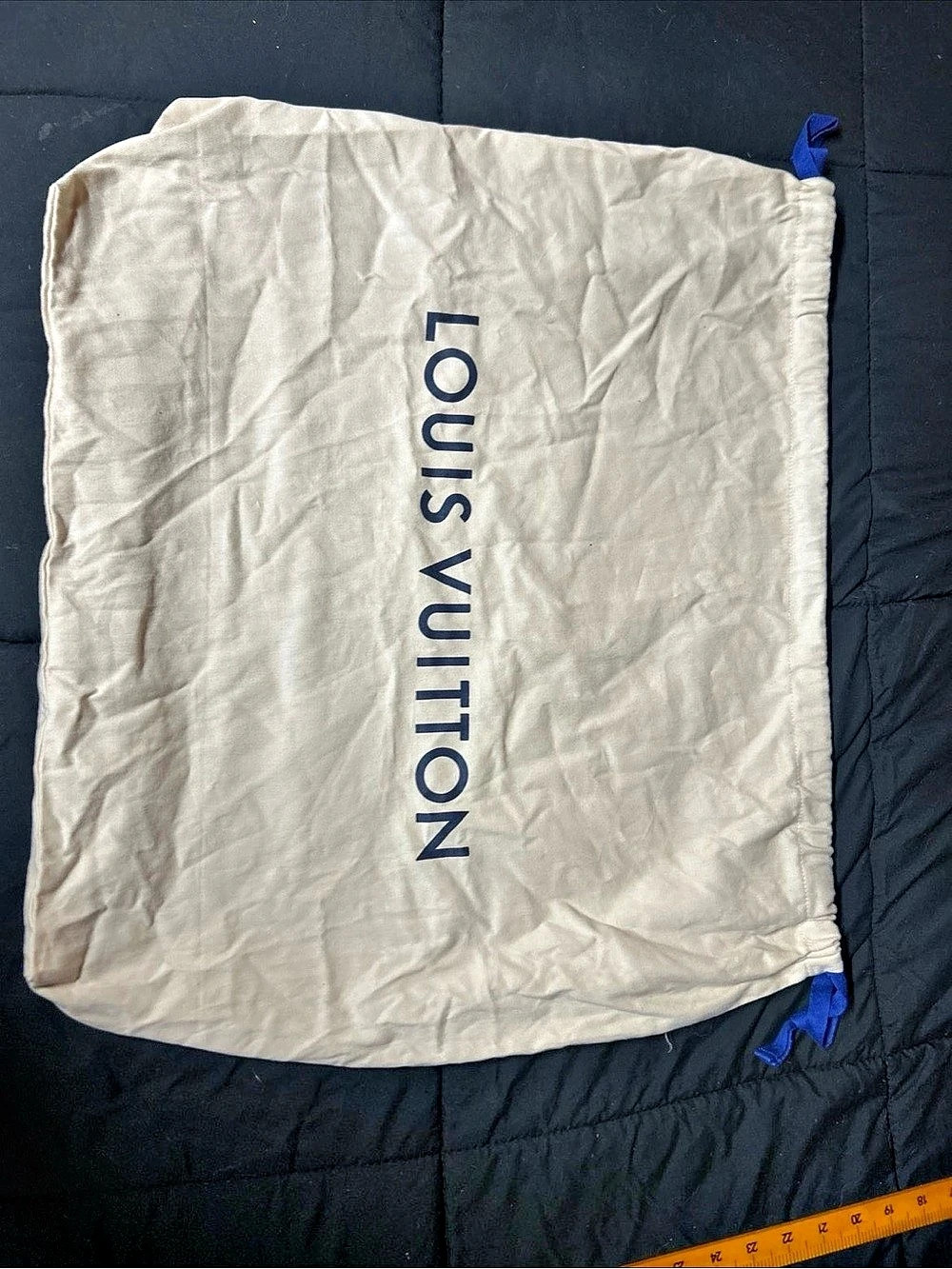 Louis Vuitton Dust Bag Drawstring Travel Bag White
